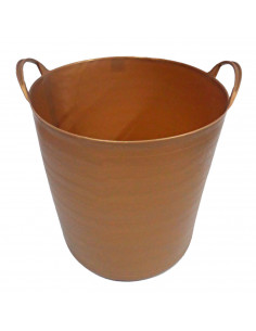 Capazo de plástico 42 litros, 45 x 34 cm, cubo flexible con asas, contenedor multifuncional, cesto, establo, jardín, alimentació