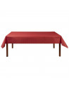 Mantel impermeable de papel, doble capa, rojo metalizado, 1,2 x 2,5 metros, rollo de mantel reciclable, recortable, decoración f