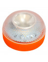 Luz de emergencia autónoma, señal preseñalización de peligro + linterna, activación automática, base imantada, luz amarillo auto
