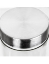 Bote de cristal redondo multiusos con tapa metálica 1320 ml, recipiente, tarro de almacenamiento para guardar alimentos, galleta