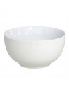Cuenco de cerámica blanca, bol, tazón para desayuno, sopa, aperitivos, diseño clásico, resistente, apto para lavavajillas y micr