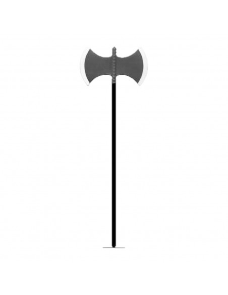 Tradineur - Armas de halloween, tridente, guadaña, hacha, accesorios de plástico para fiestas, disfraces, cosplay, carvaval, 1 m Tradineur - Armas de halloween, tridente, guadaña, hacha, accesorios de plástico para fiestas, disfraces, cosplay, carvaval, 1 m