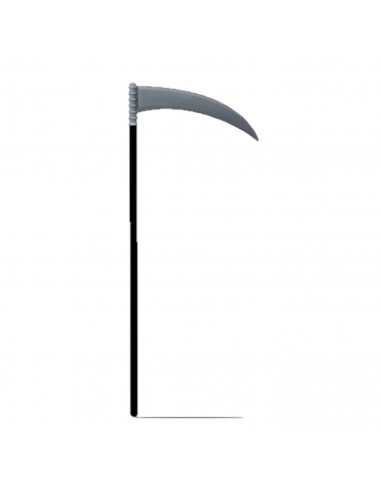 Tradineur - Armas de halloween, tridente, guadaña, hacha, accesorios de plástico para fiestas, disfraces, cosplay, carvaval, 1 m