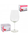 Pack 6 copas de vino 59 cl, cristal liso, modelo degustation, diseño circular sofisticado y elegante, 21,3 x 6,8 cm, aptas para
