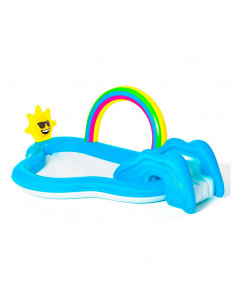 Piscina actividades arcoiris hinchable 257 x 145 x 91 cm