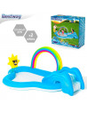 Piscina actividades arcoiris hinchable 257 x 145 x 91 cm