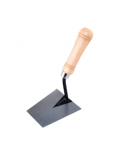 Tradineur - Paleta de albañil solador con punta recta, mango de madera barnizado, paletín de punta recta, albañilería, bricolaje Tradineur - Paleta de albañil solador con punta recta, mango de madera barnizado, paletín de punta recta, albañilería, bricolaje