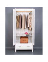 Caja plegable de cartón con asas, diseño de imitación de cuero, almacenamiento, organizador de ropa, juguetes, libros (Marrón cl