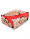 Caja de cartón plegable, caja de almacenaje, imagen de bebé, organizador de espacios, plegable, con tapa, diseño aleatorio 50 x