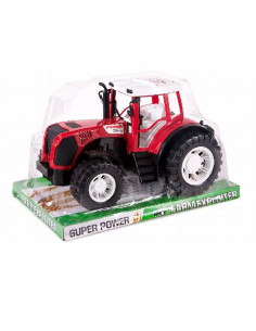 Toinsa - Juguete tractor de granja con movimiento fricción, vehículo de granja, tractor super power farm exploiter, juguete para