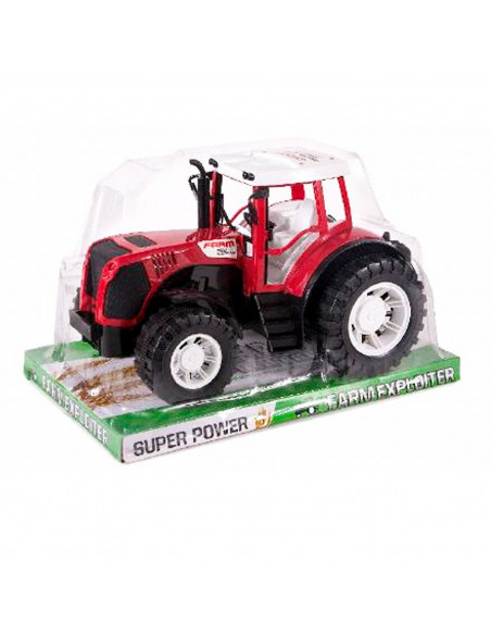 Toinsa - Juguete tractor de granja con movimiento fricción, vehículo de granja, tractor super power farm exploiter, juguete para