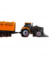 Toinsa - Juguete tractor con pala y remolque, vehículo de construcción, tractor para niños, juego construir, 2 modelos aleatorio