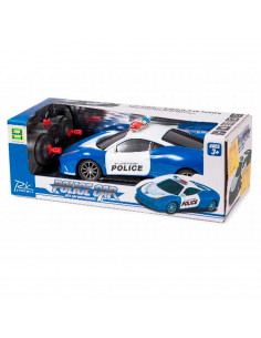 Juguete coche policía con control remoto, coche deportivo policía con luces, escala 1:16, medidas: 8 x 23 x 10 cm