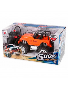 Juguete coche jeep con control remoto, coche todo terreno, escala 1:18, colores surtidos, medidas: 11 x 21 x 12 cm