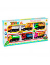 Pack de 6 camiones de obra retro y movimiento a fricción, juguete de construcción, coches para niños, dimensiones de vehículo 6