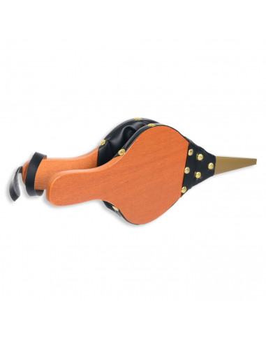 Fuelle para chimenea, barbacoa o estufa 39 x 15,5 cm, funcionamiento manual, diseño tradicional de madera y cuero artificial, fá