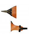 Fuelle para chimenea, barbacoa o estufa 39 x 15,5 cm, funcionamiento manual, diseño tradicional de madera y cuero artificial, fá