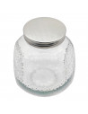 Tradineur - Tarro dispensador de vidrio con grifo, 5 litros, diseño con forma de fruta 24 x 23 x 17,5 cm, bote, botella con grif