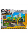 Conjunto de juguetes de construcción, set de figuras, camión, grua, señales, de obra, juego de construcción para niños