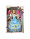 Toinsa - Muñeca articulada con vestido de gala y accesorios, colores aleatorios, dimensiones 28 x 14 x 4  cm (alto x ancho x pro
