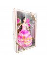 Toinsa - Muñeca articulada con vestido de gala y accesorios, colores aleatorios, dimensiones 28 x 14 x 4  cm (alto x ancho x pro