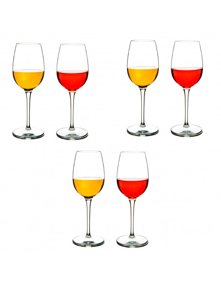 Pack 6 copas de vino 53 cl, cristal liso, modelo degustation, diseño circular sofisticado y elegante, 21,8 x 6,6 cm, aptas para Pack 6 copas de vino 53 cl, cristal liso, modelo degustation, diseño circular sofisticado y elegante, 21,8 x 6,6 cm, aptas para
