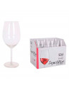 Pack 6 copas de vino 53 cl, cristal liso, modelo degustation, diseño circular sofisticado y elegante, 21,8 x 6,6 cm, aptas para
