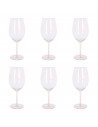 Pack 6 copas de vino 53 cl, cristal liso, modelo degustation, diseño circular sofisticado y elegante, 21,8 x 6,6 cm, aptas para