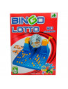 Tradineur - Bingo manual de 90 números con 24 cartones para 2 o más jugadores, juego de mesa, lotería, dimensiones 29 x 23 x 16
