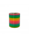 Tradineur - Muelle arco iris gigante, muelle, resorte arcoiris, juego, juguete para niños, dimensiones cerrado 10 x 9 cm