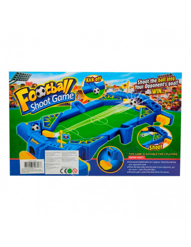 Juego de fútbol con disparadores, juego de mesa, juguete para niños, pinball de football, futbolín, 2 jugadores, dimensiones 37,