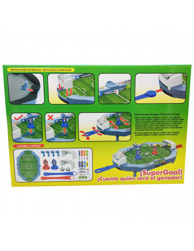 Juego de fútbol con disparadores, juego de mesa, juguete para niños, pinball de football, futbolín, 2 jugadores, dimensiones 37,