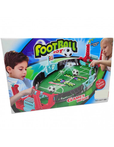 Juego de fútbol con disparadores, juego de mesa, juguete para niños, pinball de football, futbolín, 2 jugadores, dimensiones 37,
