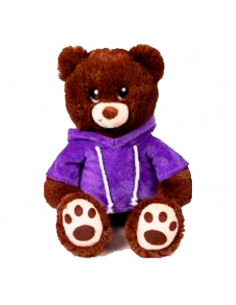 Toinsa - Oso de peluche con sudadera, de algodón, suave, regalo para niños o novia, navidad, san valetín, colores aleatorios, di