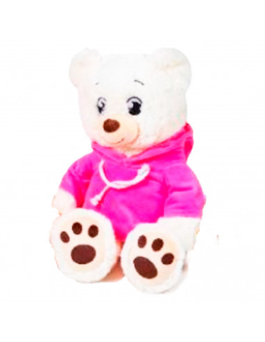 Toinsa - Oso de peluche con sudadera, de algodón, suave, regalo para niños o novia, navidad, san valetín, colores aleatorios, di