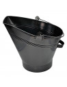 Cubo metálico para cenizas con asa 33 x 30,5 x 36 cm, enfriar y transportar brasas calientes de chimeneas, barbacoas, hornos, di