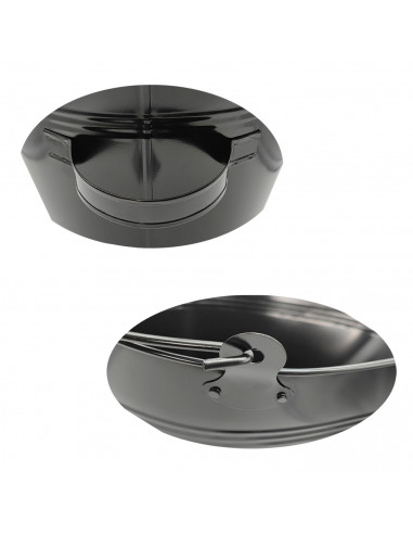 Cubo metálico para cenizas con asa 33 x 30,5 x 36 cm, enfriar y transportar brasas calientes de chimeneas, barbacoas, hornos, di