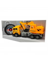 Tradineur - Camión con grúa a control remoto y luces, pala excavadora, juego de constucción, truck car, dimensiones 27 x 15 x 8