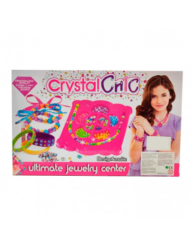 Abalorios para manualidades, cuentas para pulseras y collares de plástico, diseña y crea, juguete para niños, dimensiones 22  x