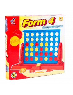 Juego de mesa 4 en raya con fichas, juguete infantil, desarrolla la inteligencia, familiar, sociable, habilidad, 2 a 4  jugadore