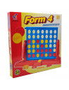 Juego de mesa 4 en raya con fichas, juguete infantil, desarrolla la inteligencia, familiar, sociable, habilidad, 2 a 4  jugadore