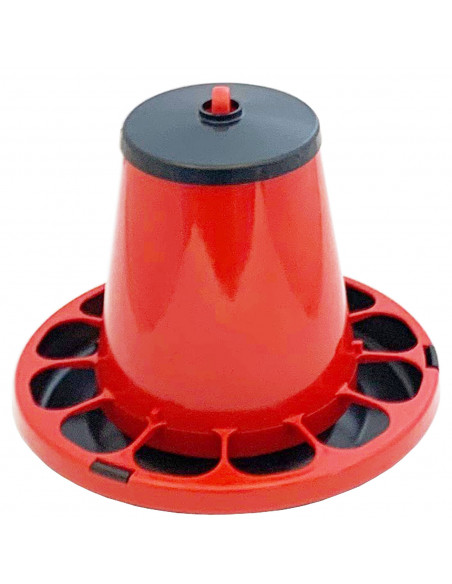 Artema - Comedero para aves de plástico 20 x 16 cm, capacidad 1 kg, comedero colgante o suelo para pienso, sistema antidespilfar