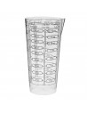 Tradineur - Vaso medidor de plástico de 500 ml. Jarra, recipiente para medir líquidos y sólidos 11 x 10,5 cm, cocina o reposterí