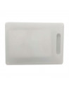 Tabla de cocina para cortar rectangular de plástico, tabla de corte blanca, preparar, trocear, dimensiones 36 x 24 x 0.7 cm