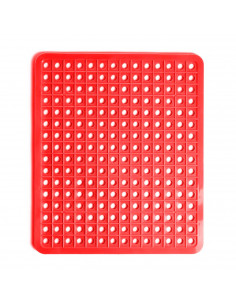 Tradineur - Salvaplatos antideslizante, protege el fregadero, 32 x 27 cm, color surtido, alfombrilla escurreplatos con orificios