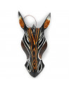 Máscara de madera decorativa tallada a mano, decoración de pared, diseño africano, figura colgante para salón, dormitorio, 19 x