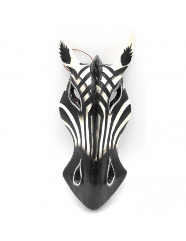 Máscara de madera decorativa tallada a mano, decoración de pared, diseño africano, figura colgante para salón, dormitorio, 19 x