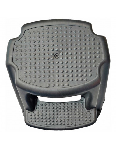 Tradineur - Taburete de plástico con dos peldaños, banqueta con escalón, escalera de dos pasos ligera y resistente, hogar, 44,5
