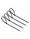 Pack de 40 bridas de nylon negro, bridas para cables, organizador, bloqueo, fijación, dimensiones 35 x 0.7 cm
