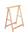 Tradineur - Caballete de madera plegable para carpintería, soporte montar tableros, mesa cortar madera, taller, bricolaje, 75 x